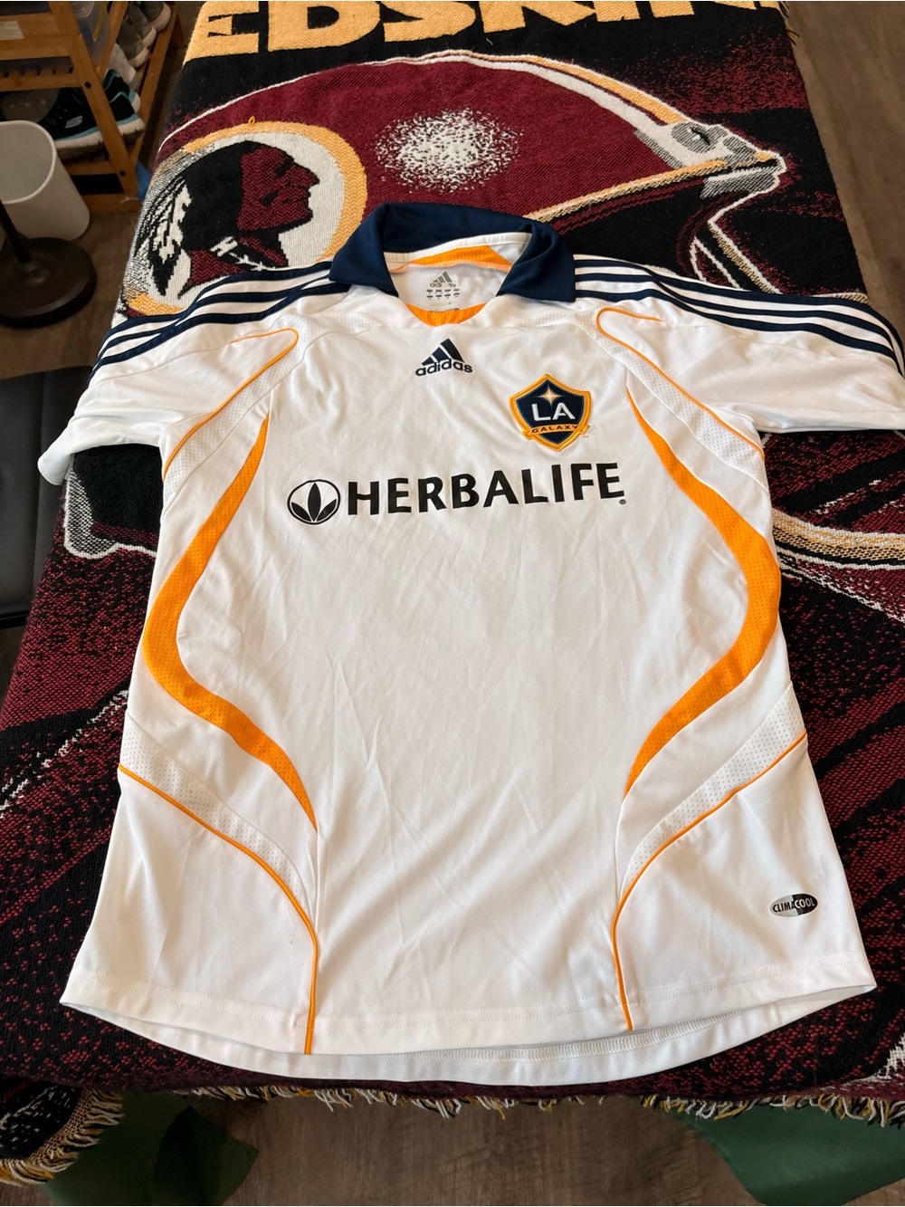 Vintage mls Los Angeles Galaxy David Beckham jersey small
